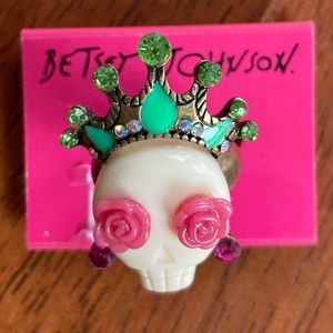 Betsey Johnson Skull Ring *NWT